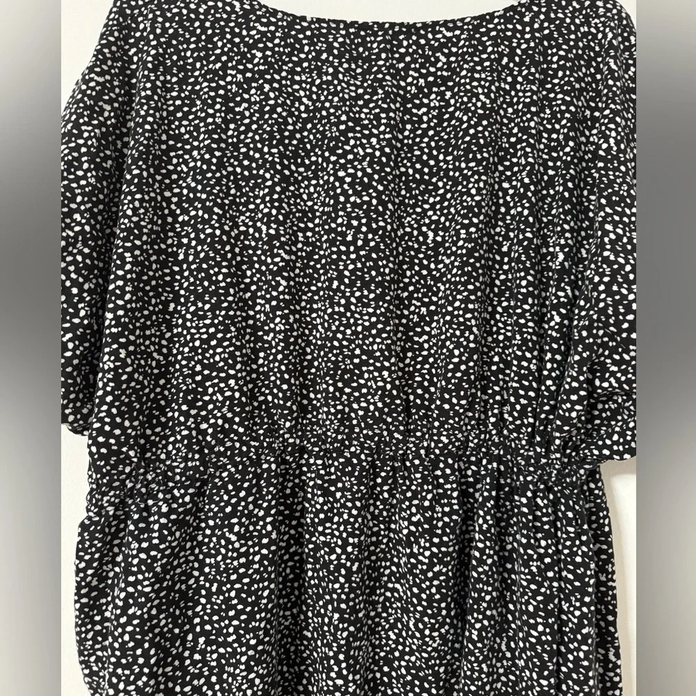 LOFT blue and white printed swim cover up - Picture 7 of 7